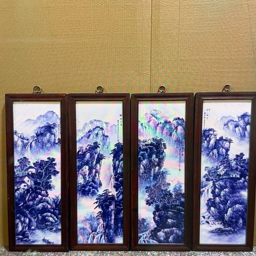 瓷片53*21*4景德镇瓷板画柴窑烧制