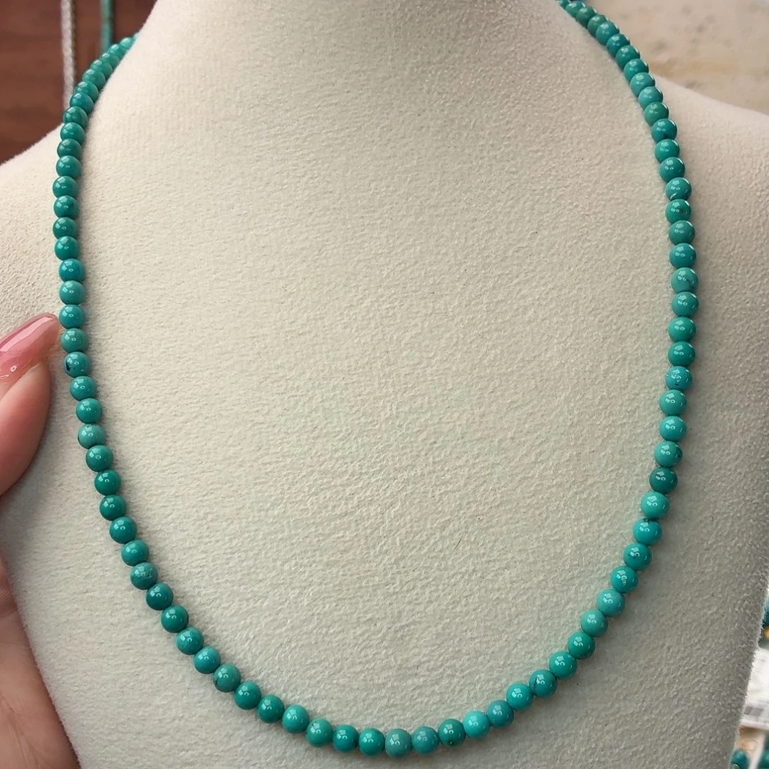 绿松石18K金镶嵌项链