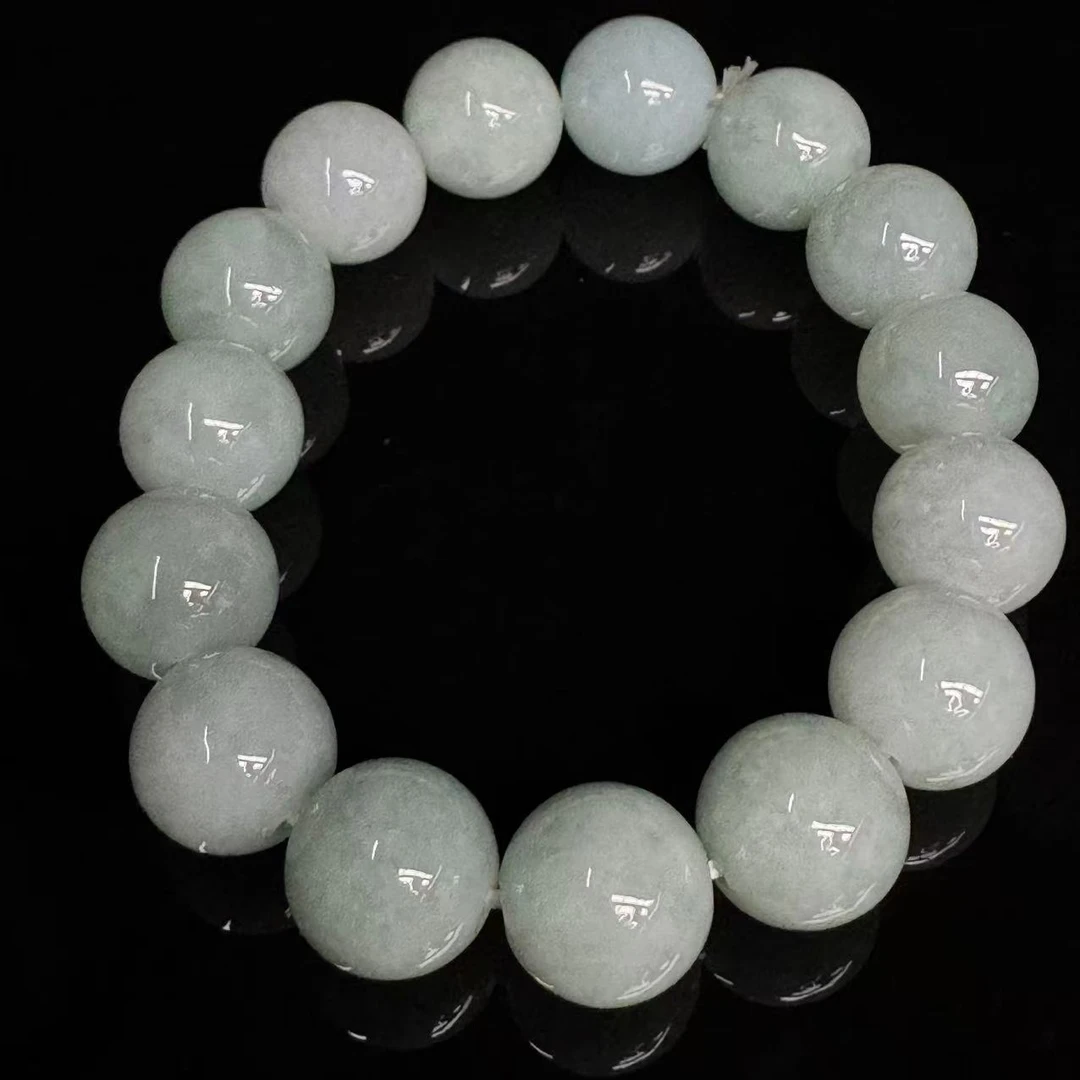 LOT11/天然A货翡翠珠串/050484