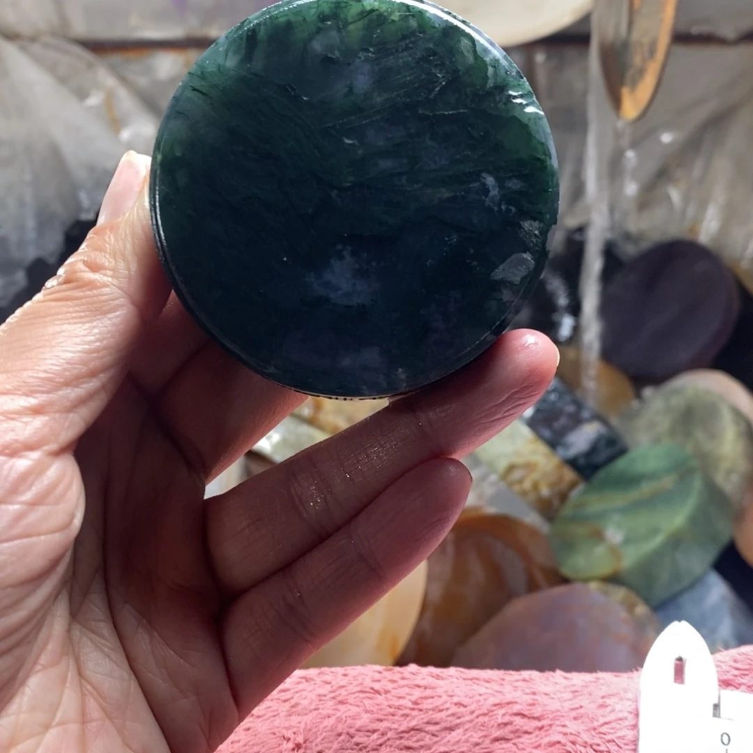 定制玛瑙圆牌两个