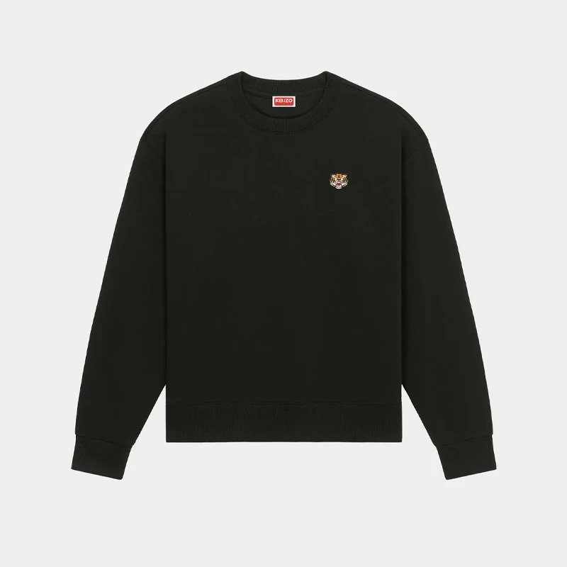 未使用 KENZO/肯佐 男士小虎头徽标刺绣棉质运动卫衣