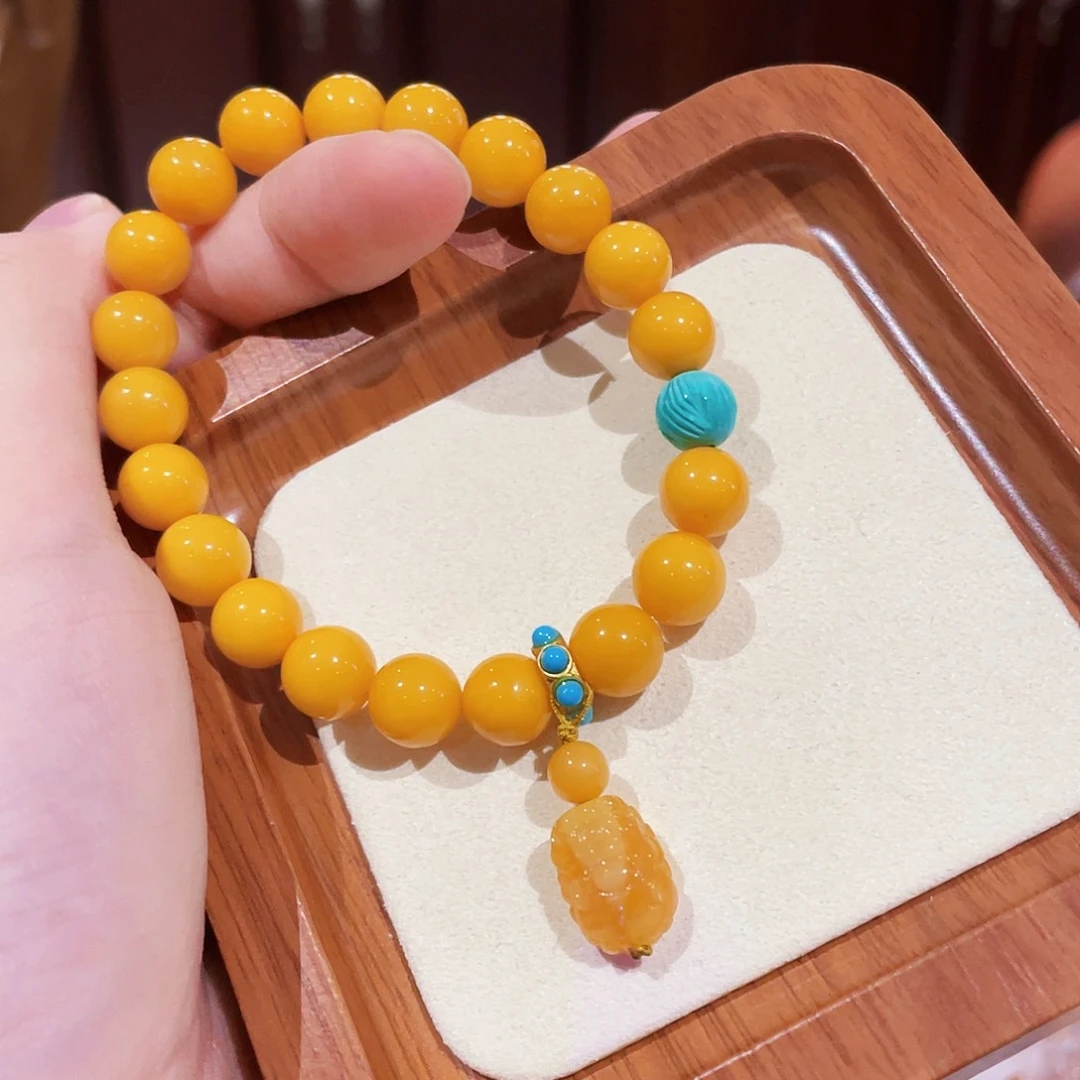 蜜蜡未镶嵌手链手串