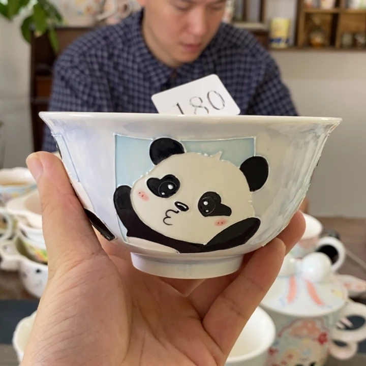 瓷片景德镇釉下彩手绘