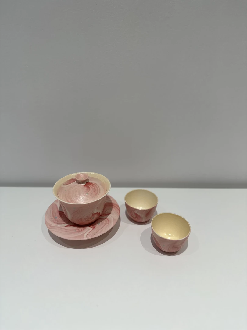 禾景｜牧渔粉色海洋套装景德镇手工陶瓷茶具