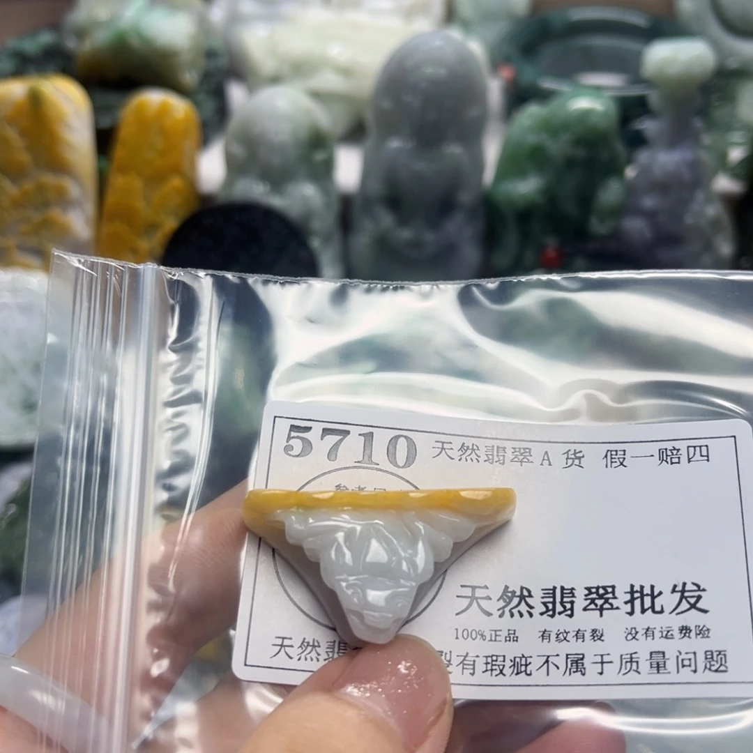 翡翠未镶嵌颈饰5710