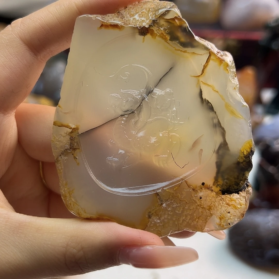 玛瑙/玉髓合金颈饰