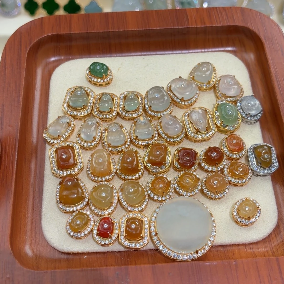 翡翠银S925镶嵌颈饰238一个可挑