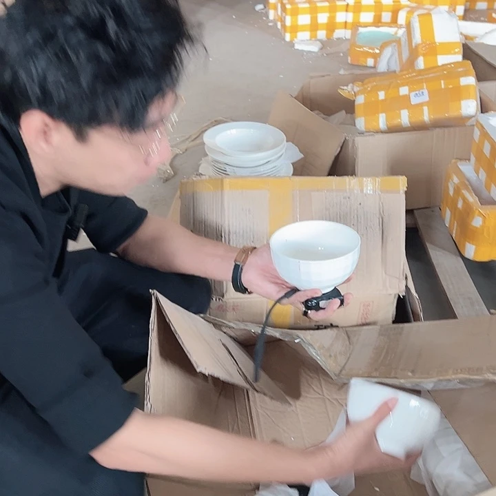 水晶5英寸碗6只破损包赔不补发介意勿拍