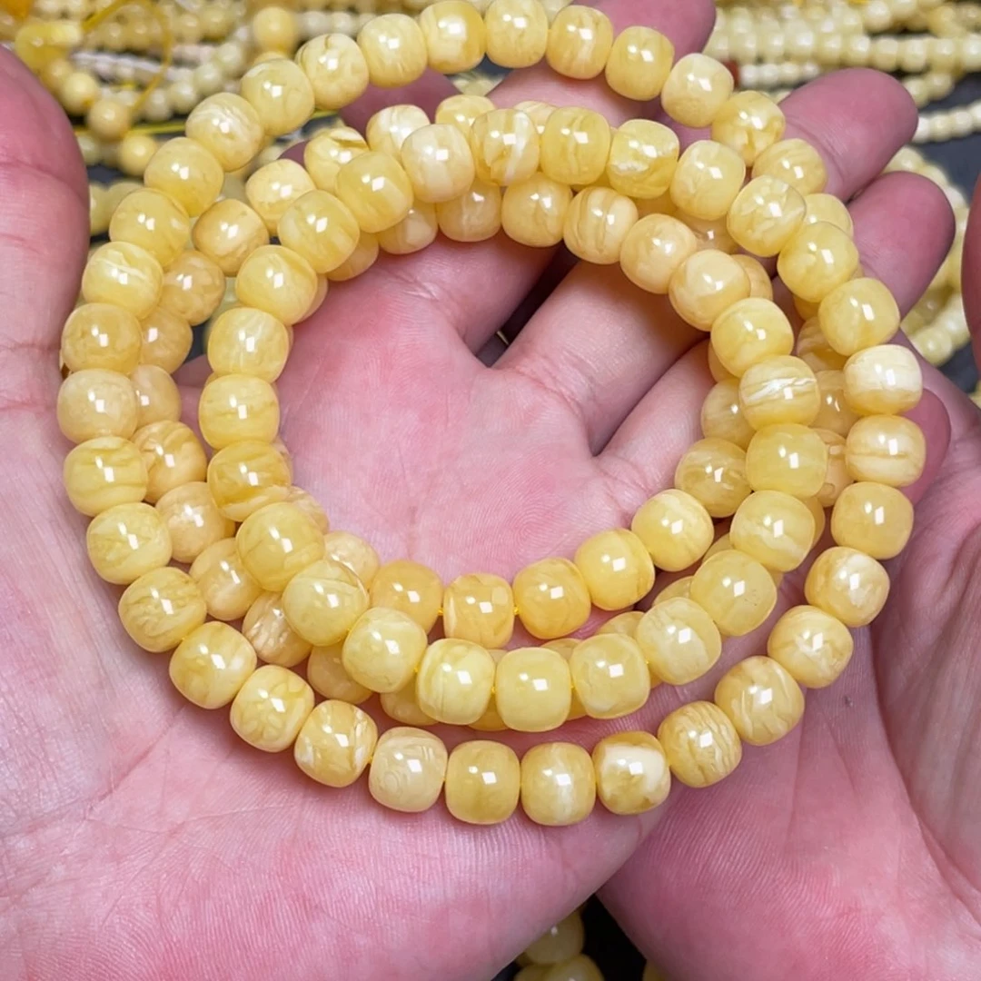 未镶嵌蜜蜡裸石蜜蜡佛珠9.5mm