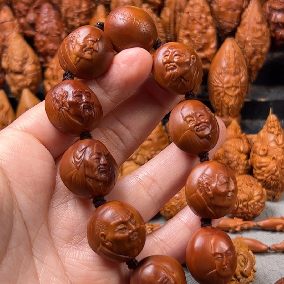 瞎***️橄榄核手串/手链核雕