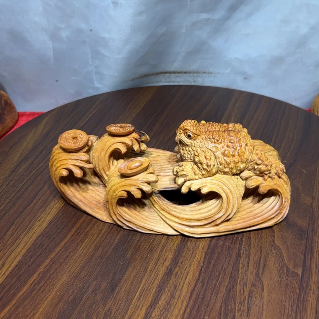 。***∵柏木（崖柏）崖柏手工雕刻呱呱
