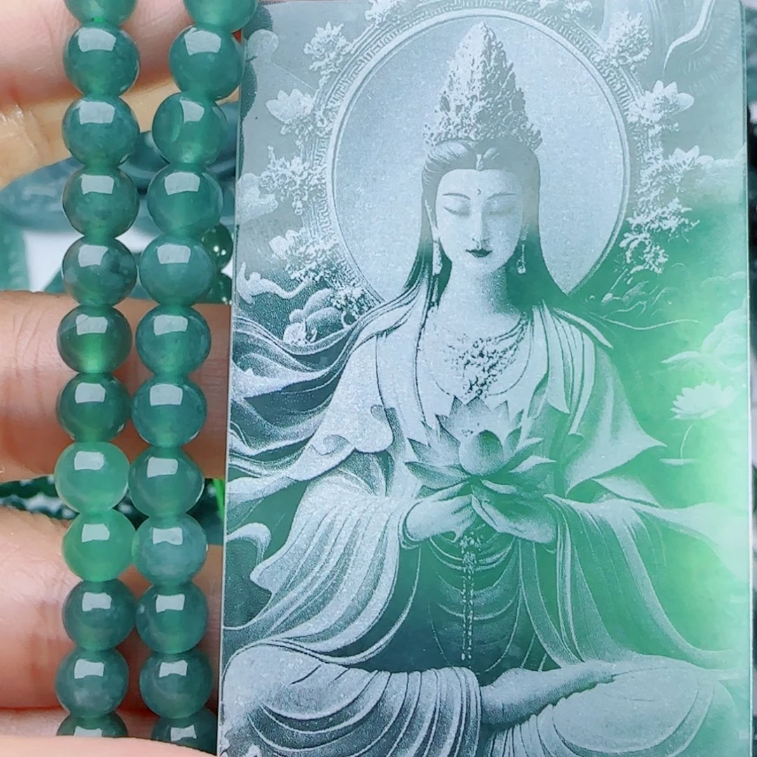 颈饰未镶嵌翡翠多样性发货天然的A货翡翠