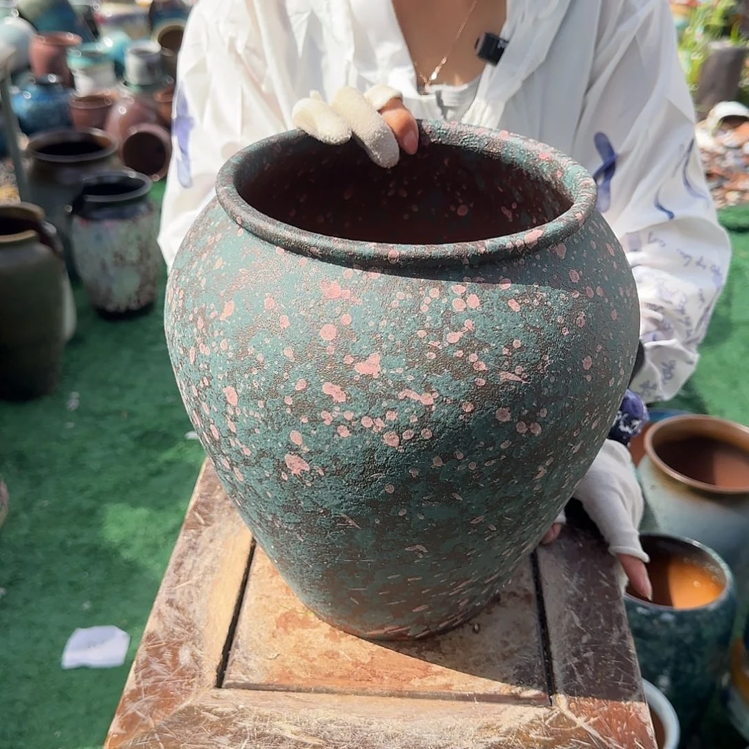 紫砂花盆王嫂花盆0709-133高29口20