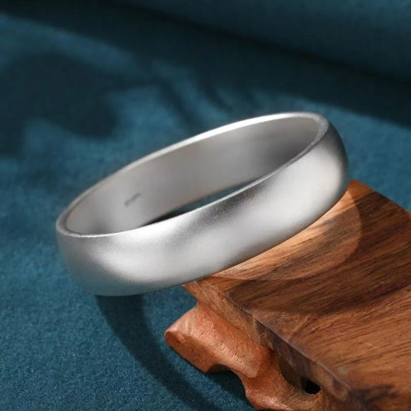 复古古法磨砂轮胎哑光圈手镯民族风传承亮面加粗加宽送妈妈女友