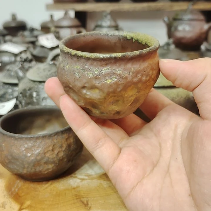 ?****?坭兴陶纯柴烧全手工茶杯80c