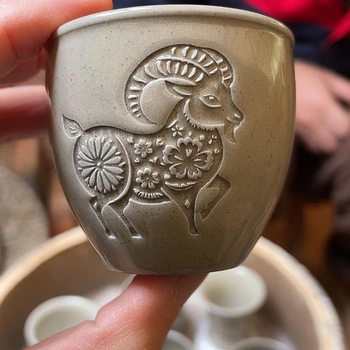 肀***幵茶盏邹云源龙窑柴烧