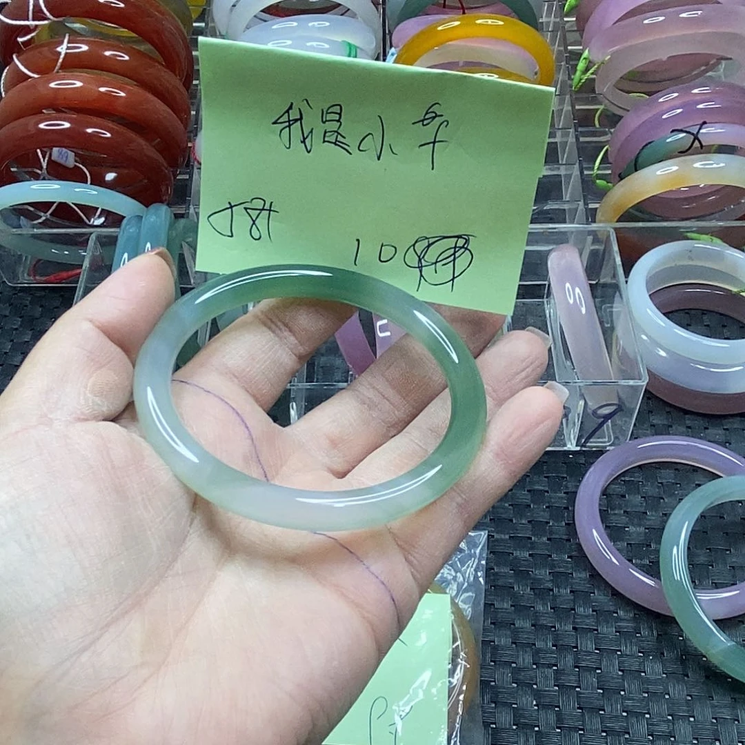 玛瑙/玉髓手镯合金我**f14