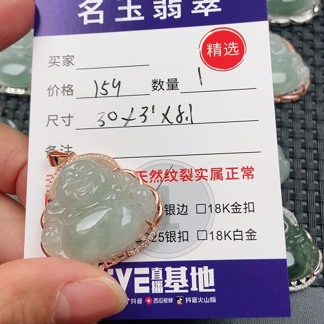 翡翠银S925镶嵌颈饰