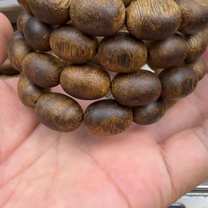 尚***趣手串沉香定制乌身手串51克