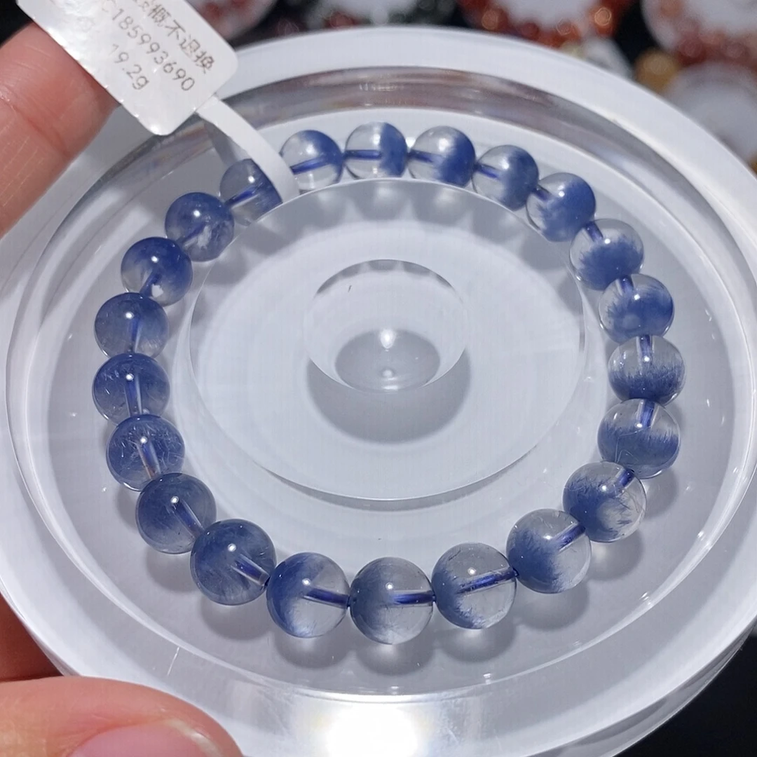 水晶手链未镶嵌F蓝发晶8.6