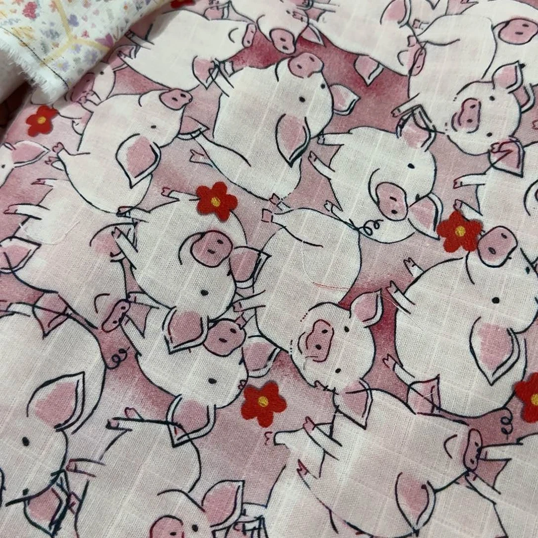 1米价纯棉格子双层纱X1.5米宽E