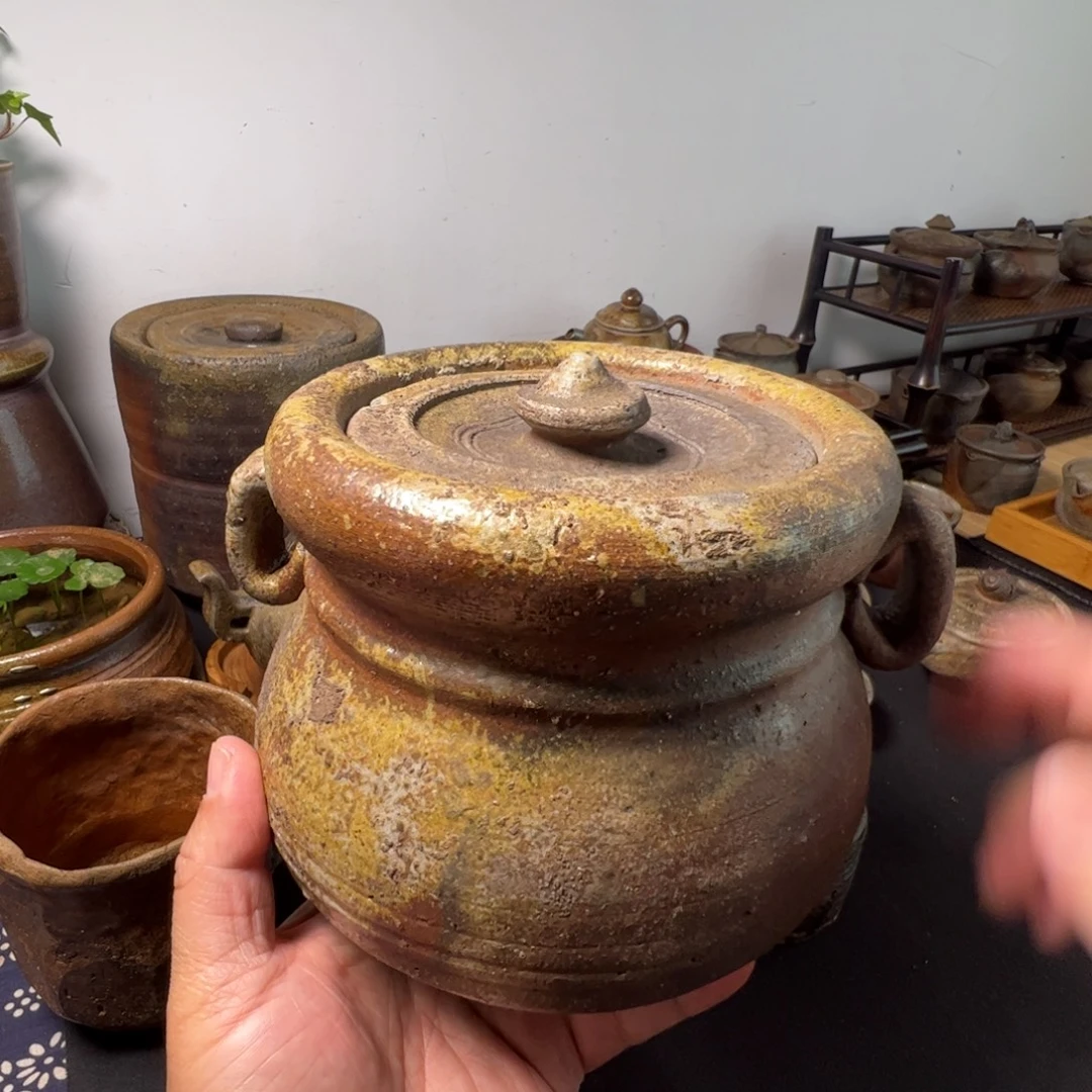 盖子有瑕疵备前烧润物轩