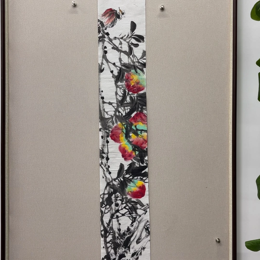 国画艺术家真人手绘