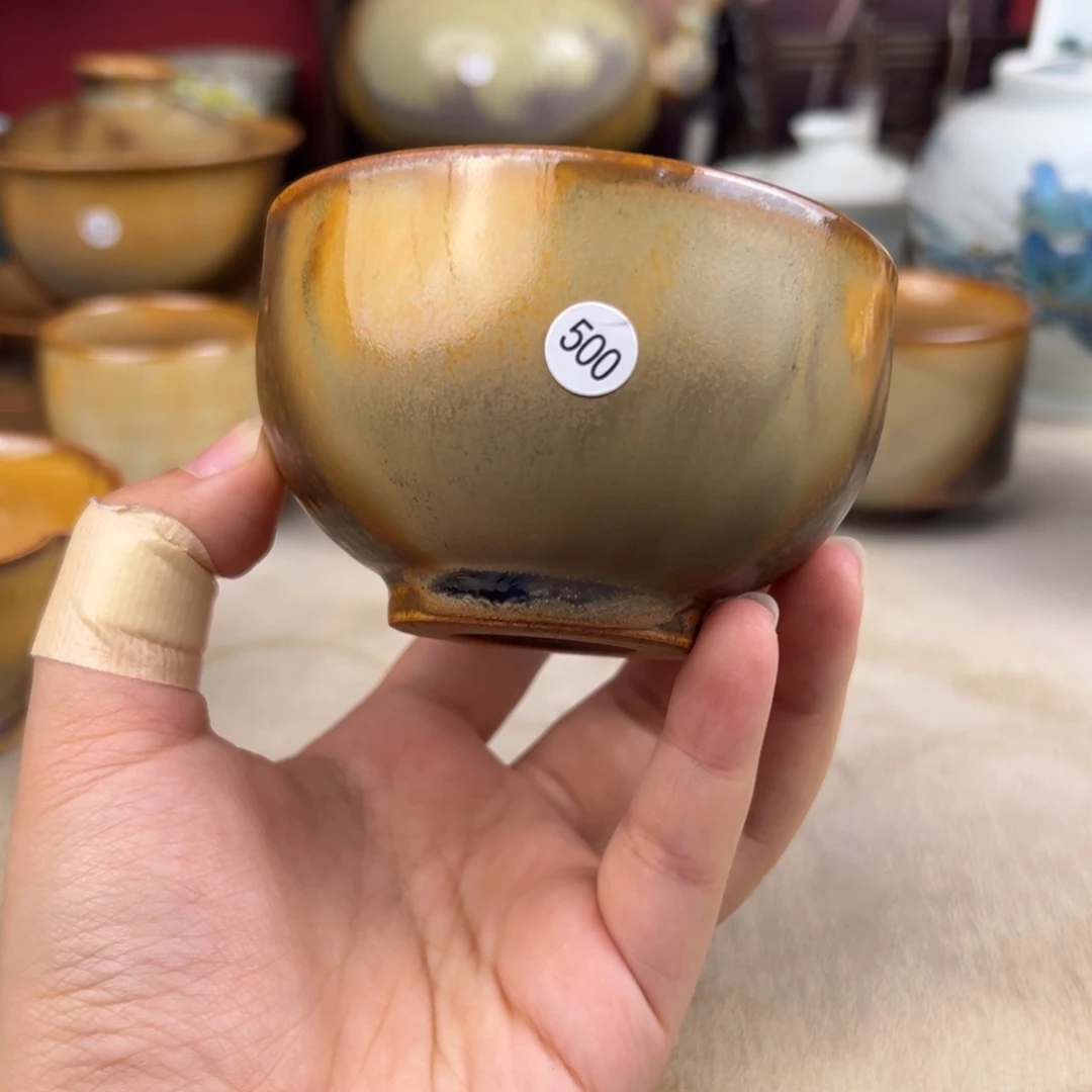 杯纯手工柴烧主人杯