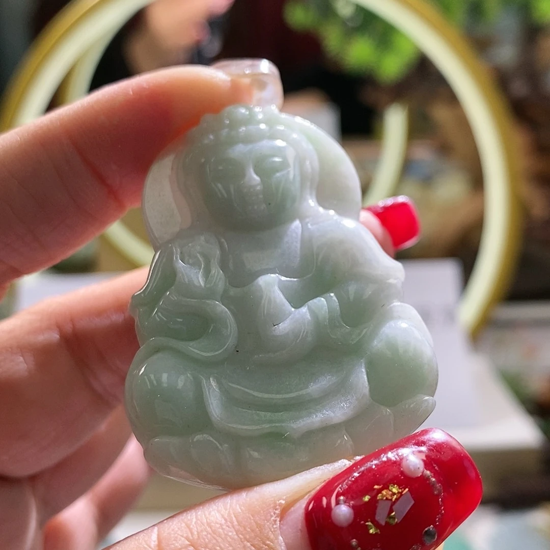 【闪购商品】翡翠颈饰未镶嵌观音