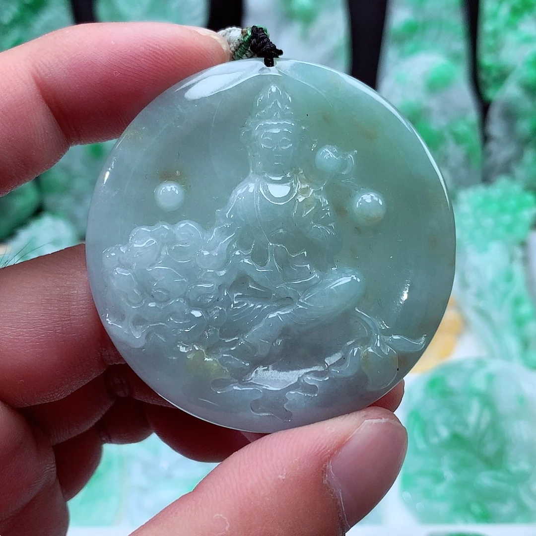 翡翠未镶嵌颈饰翡翠吊坠