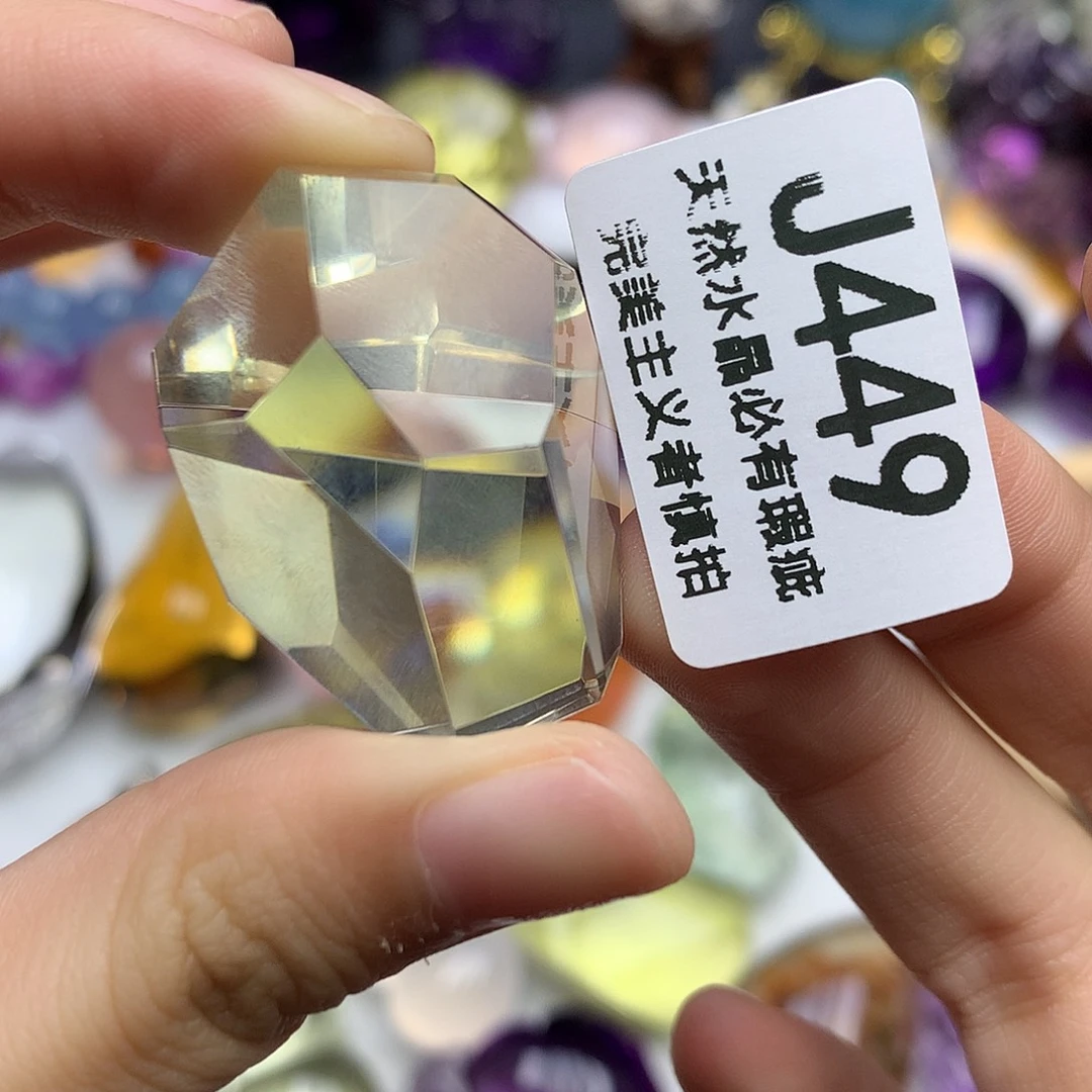 珠宝半成品未镶嵌水晶手把件