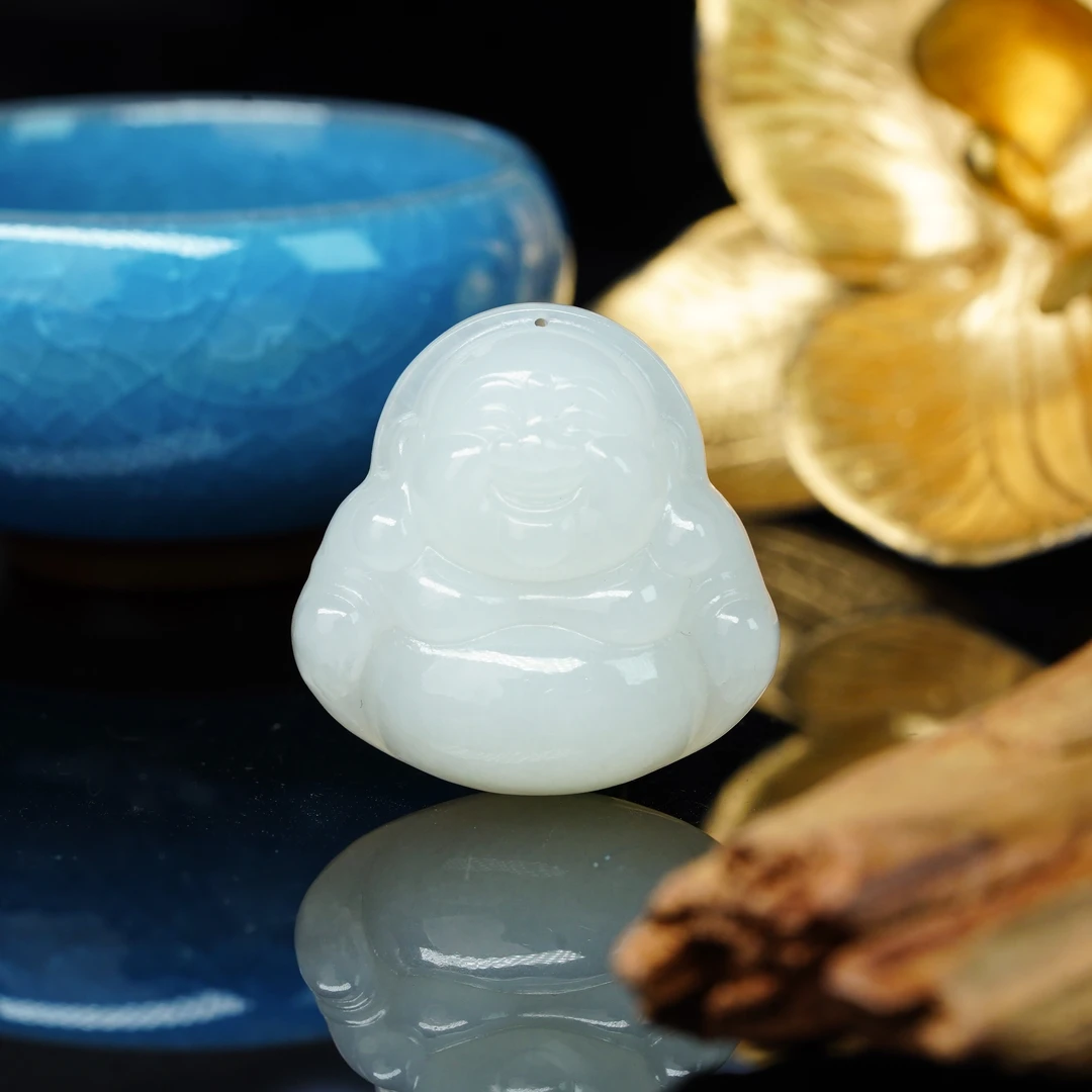 【小北好物】和田玉吊坠约34*34mm带绳【多样性发一件】QH16X592