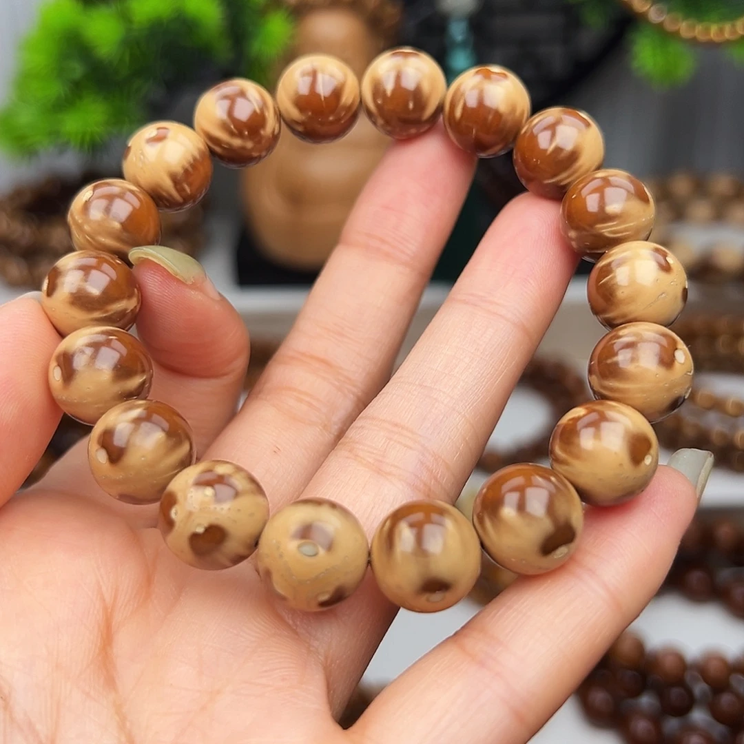 紫金鼠手串卡12半实心熊猫