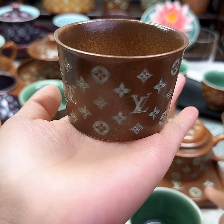 昕****龙泉青瓷手工制作工艺青瓷杯