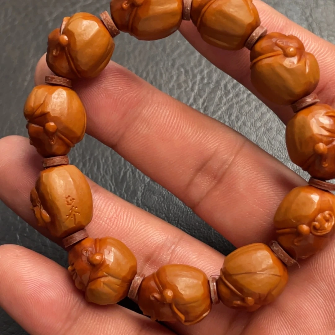 手串/手链橄榄核正乔立雕包衣米勒