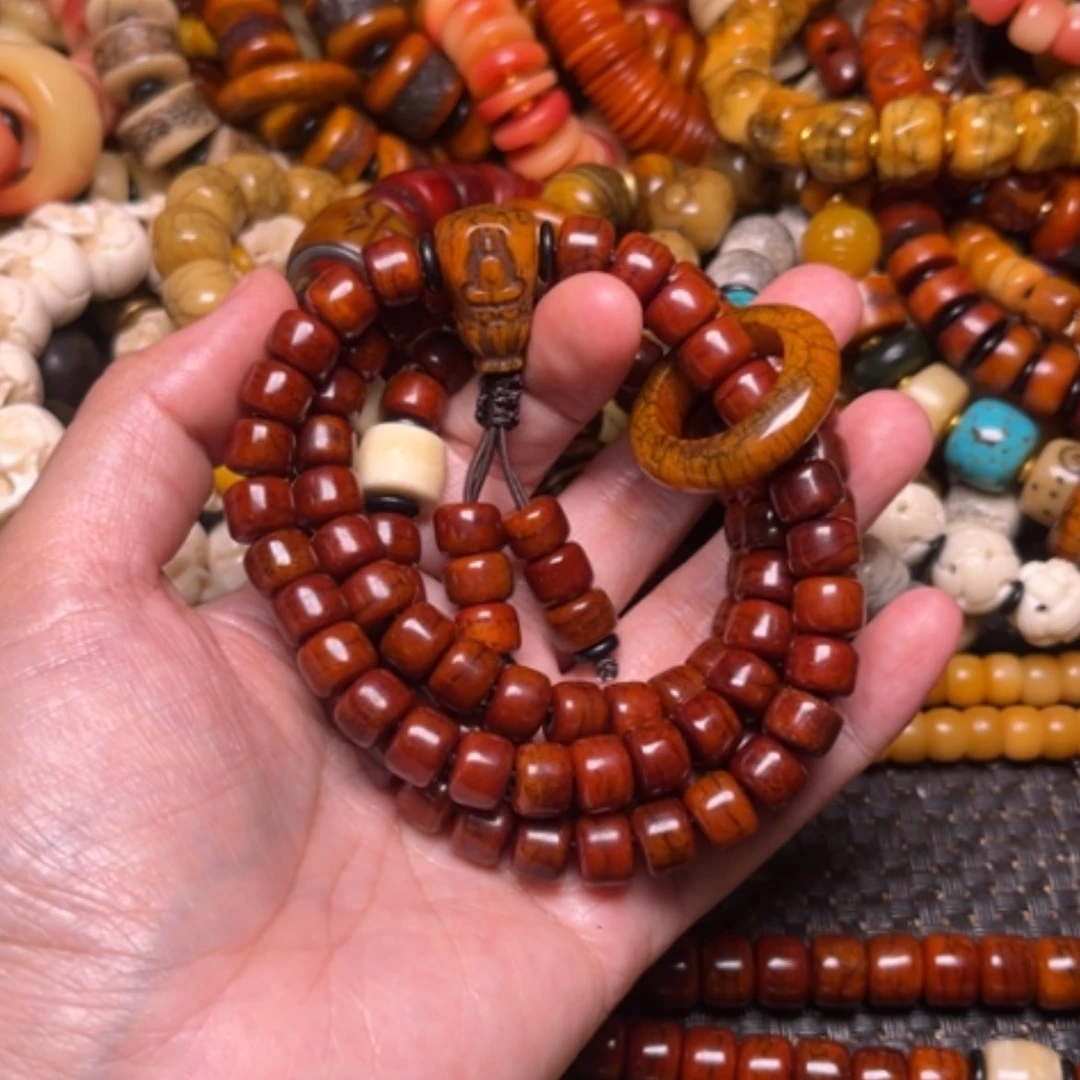 【闪购商品】手串/手链牛骨牛骨红9×7×108颗弟子珠