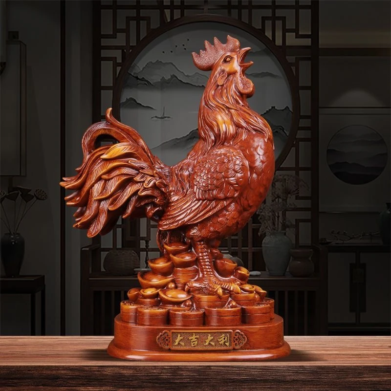 公鸡 43CM 大吉大利摆件 办公室家居工艺装饰礼品
