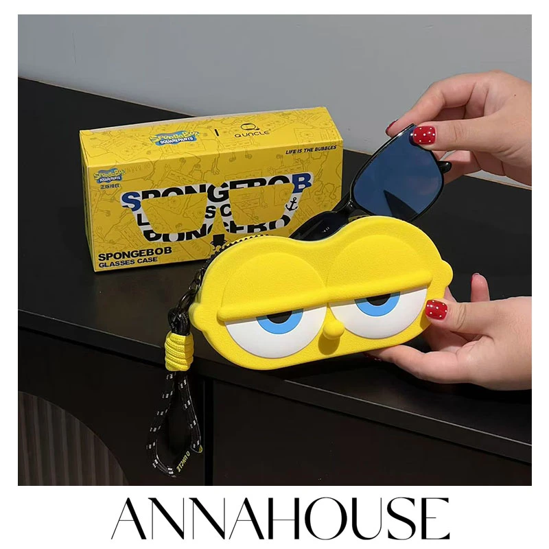 ANNAHOUSE海绵宝宝正版授权眼镜包2025新款可爱礼物零钱包收纳ZW