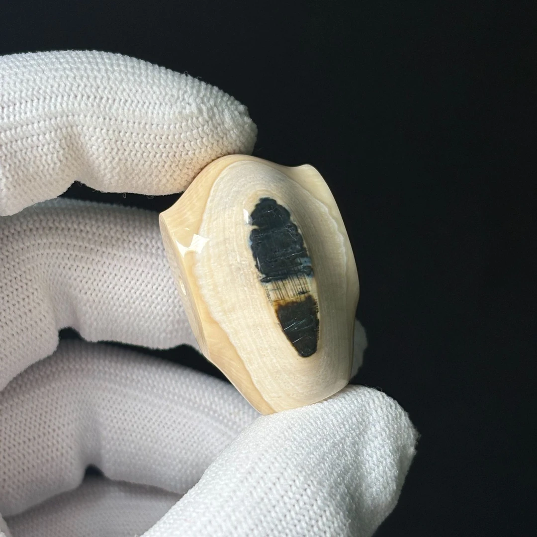 丰骨「猛犸象牙·蓝眼三通」G837 冰料21mm 材质保真 假一罚四