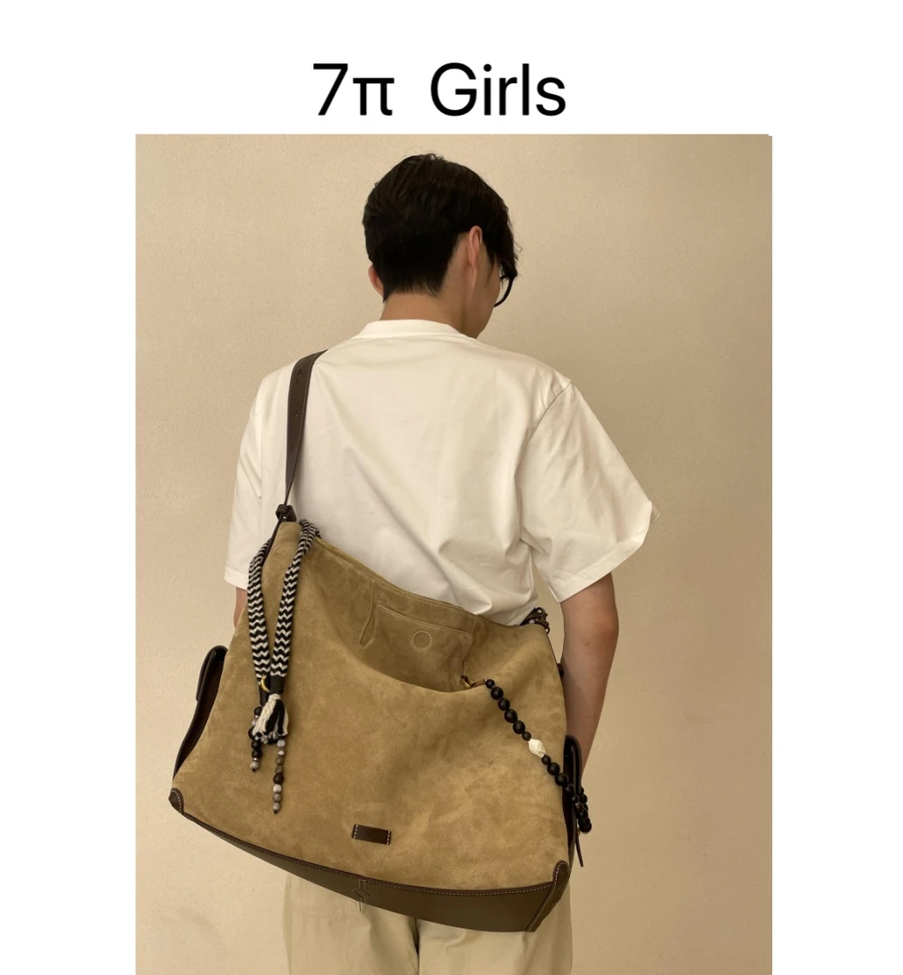 蒋奇明同款出游旅行HOBO包大容量通勤百搭单肩斜挎大包托特包男女