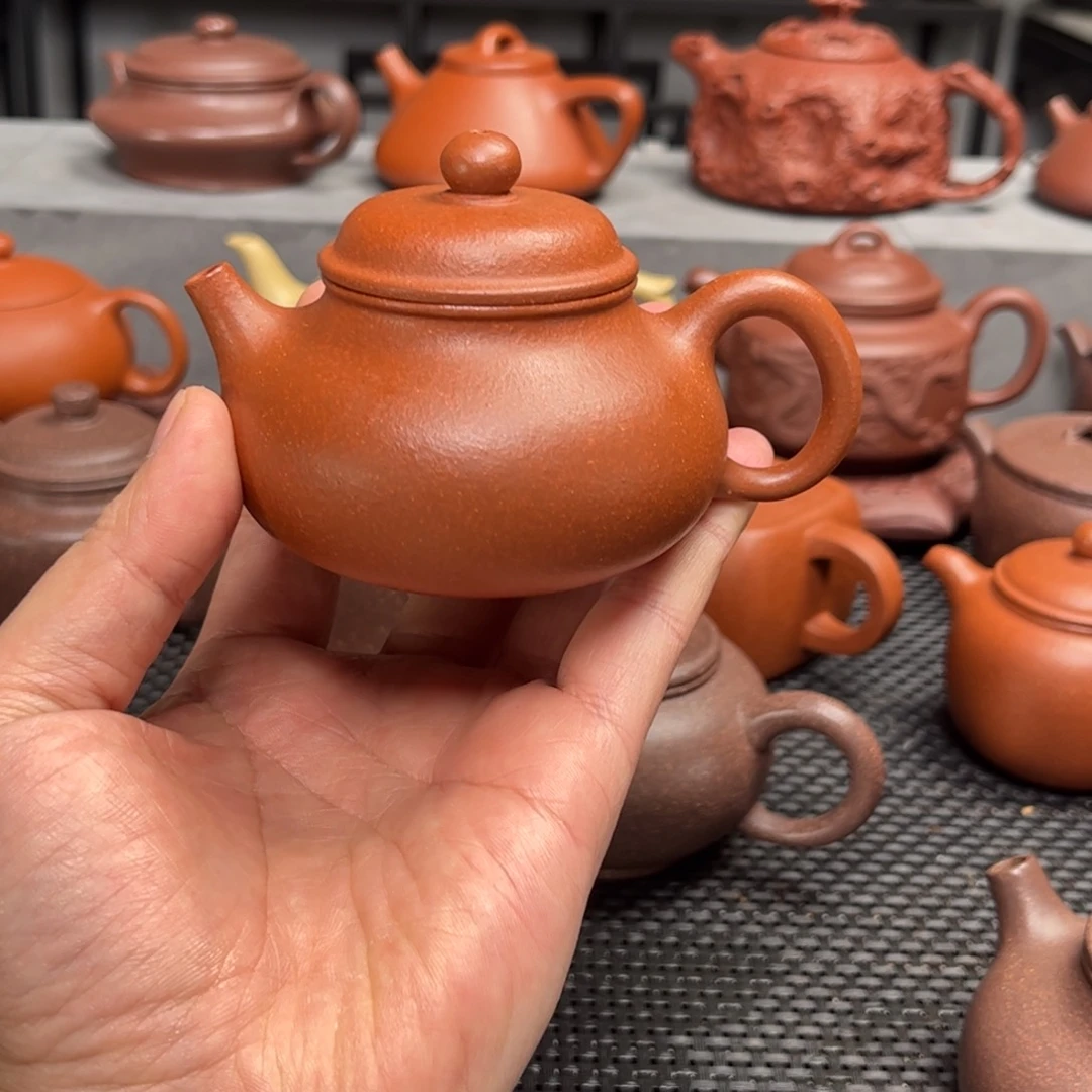 紫砂茶壶紫砂艺术茶具套装红降坡