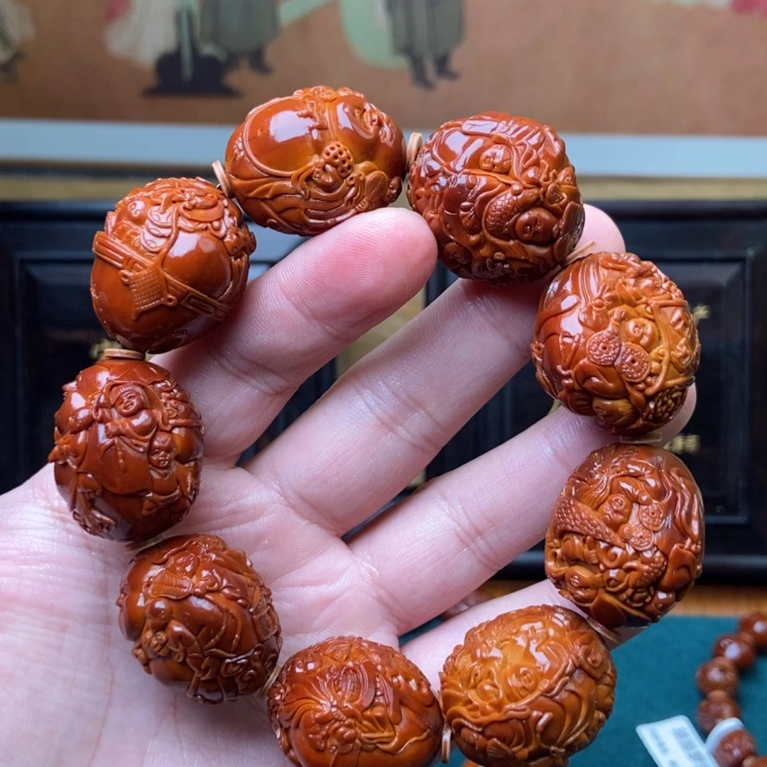 手串橄榄核童子弥勒