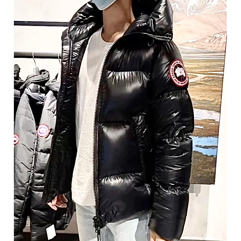 未使用 CANADA GOOSE 未使用加拿大鹅2252M61连帽泡芙羽绒服短款