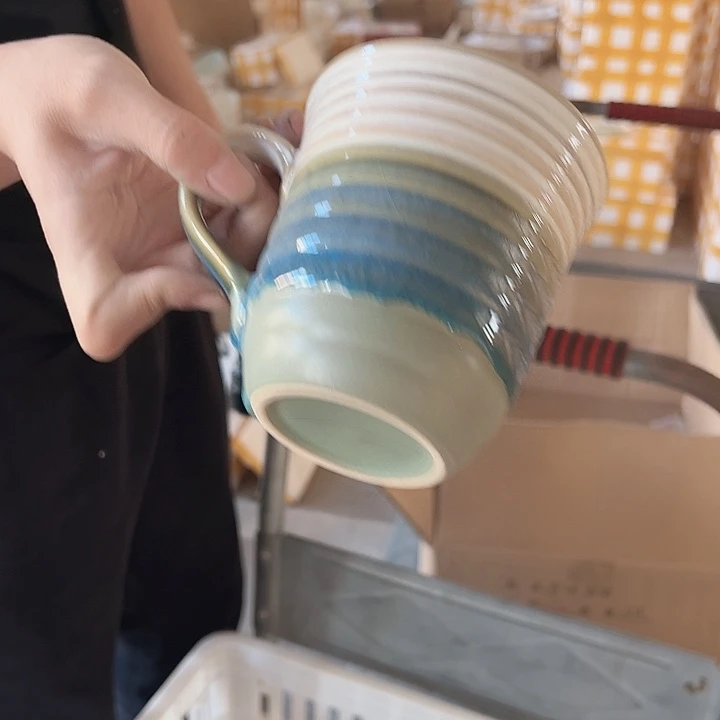 杯子2只冰裂破损包赔不补发介意勿拍