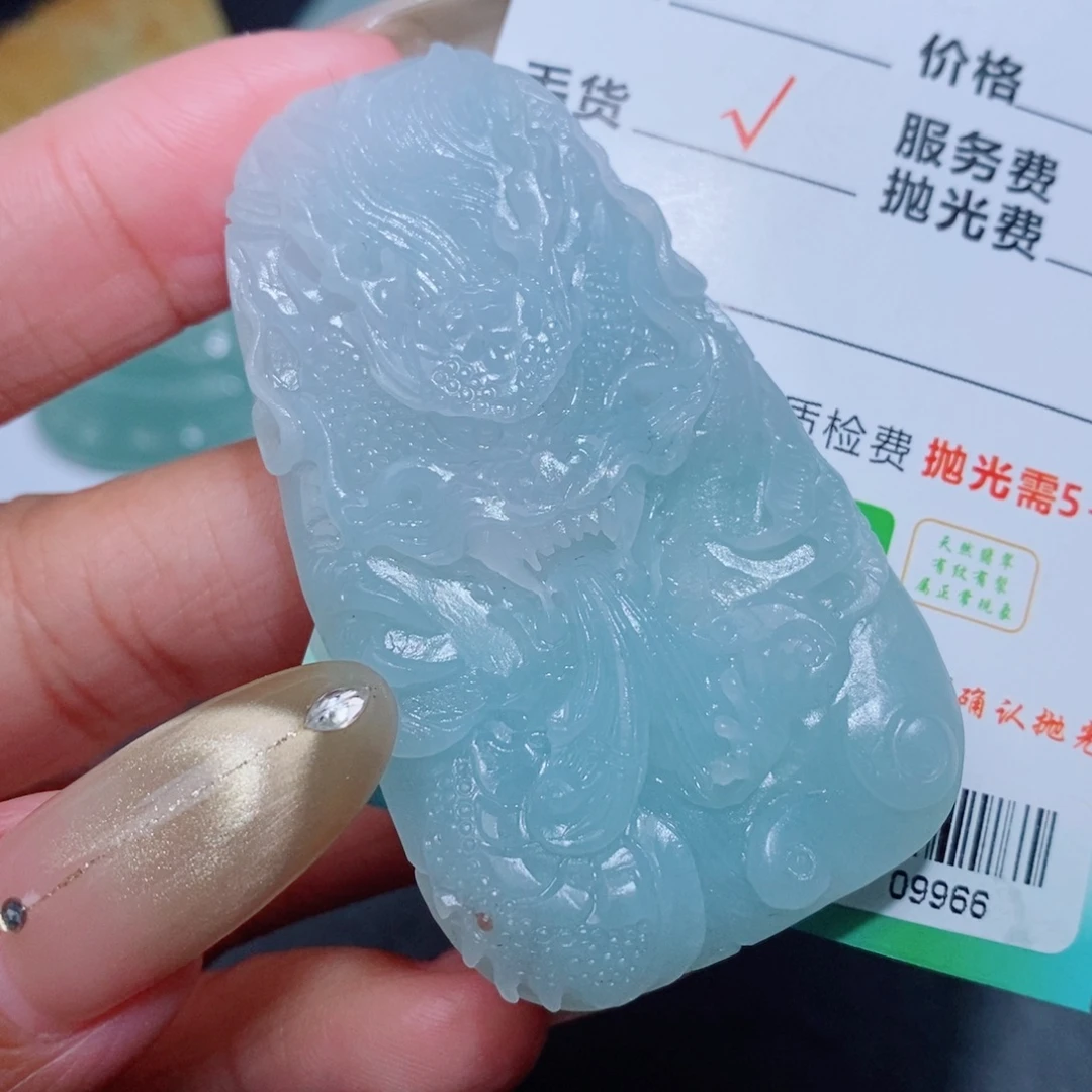 定制翡翠未镶嵌毛货翡翠挂件