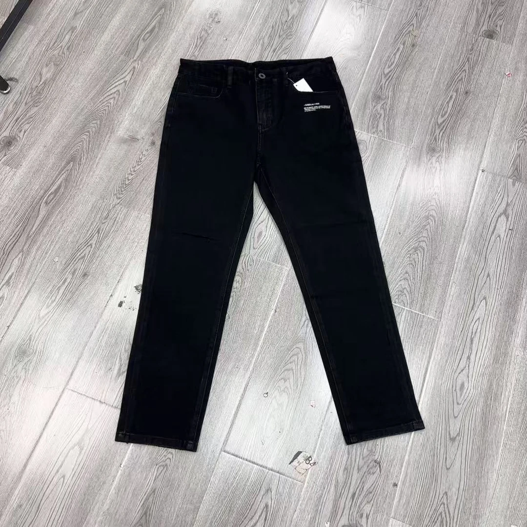 7426男裤牛仔黑色破洞裤早春潮流薄款弹力时尚休闲牛仔裤