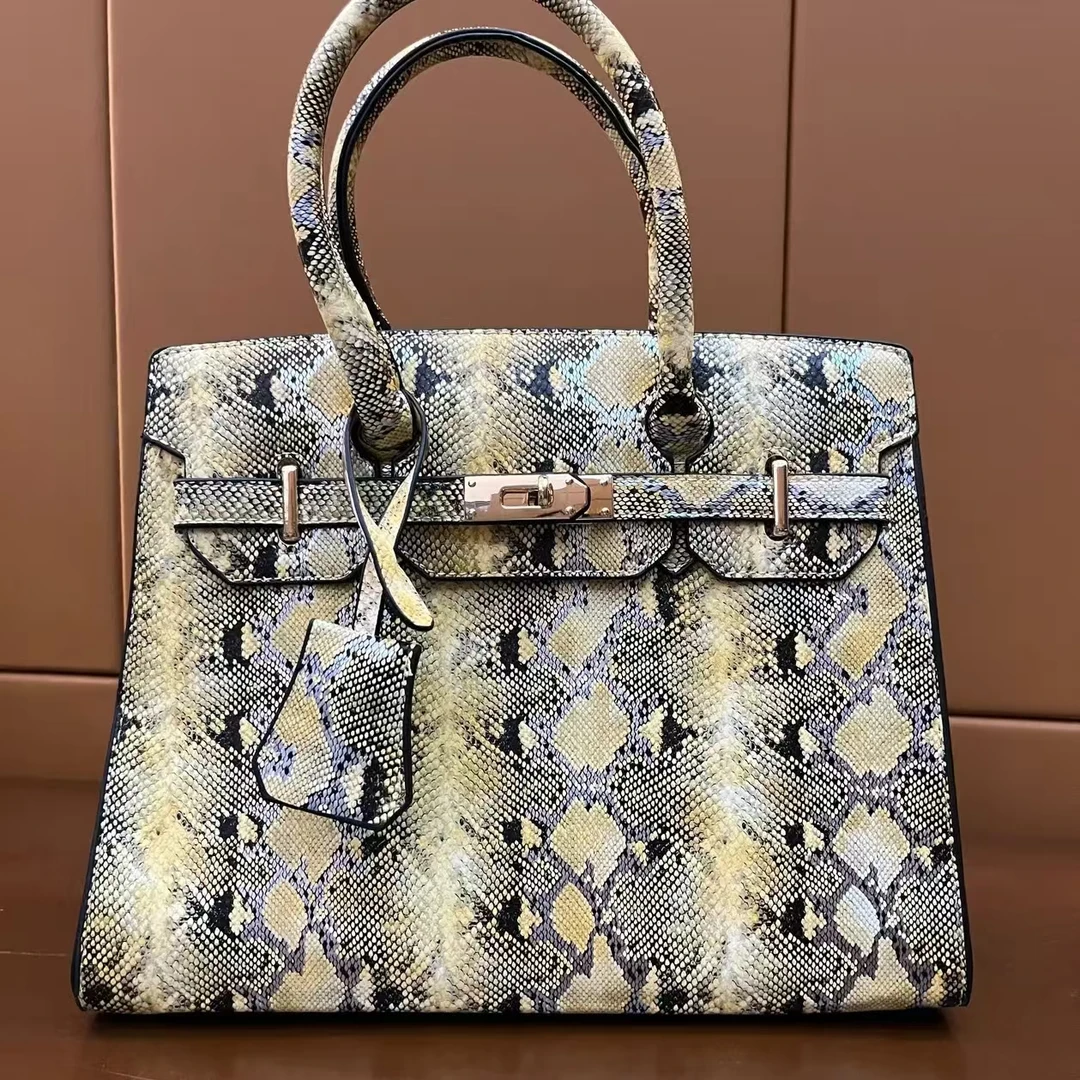 【若依专属】韩版单肩印花扣式单根防刮单肩包牛仔手拎包（颜色随机）