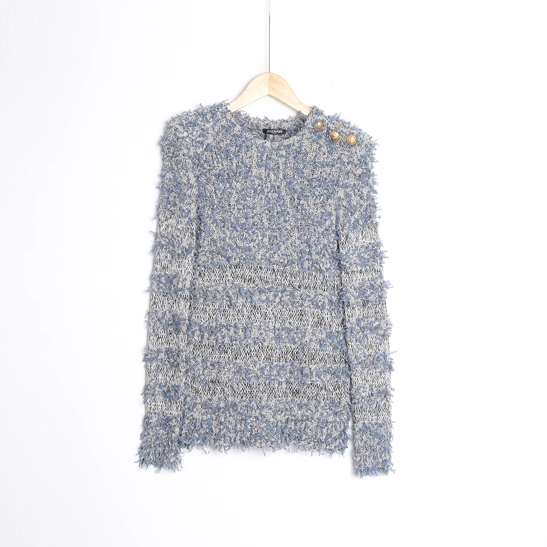 未使用 BALMAIN/巴尔曼 绵/SC1445/长袖/36码