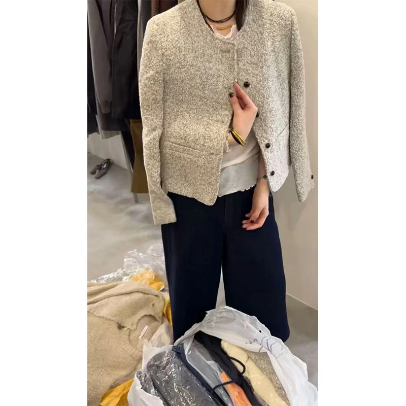2025早秋季韩系设计感御姐风修身显瘦气质百搭时尚高级感外套上衣