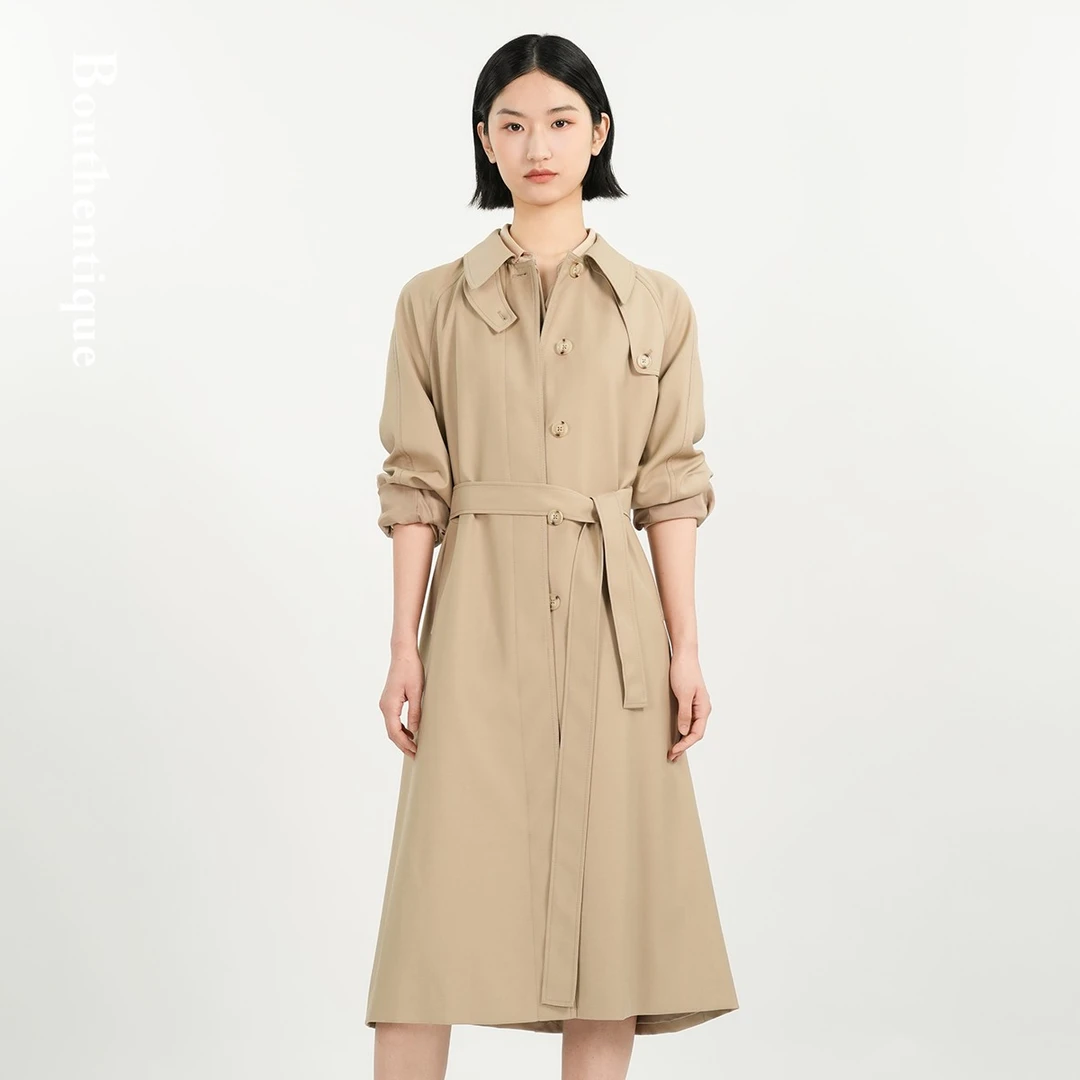 Bouthentique高级感高级不规则休闲风衣T24111B1R09